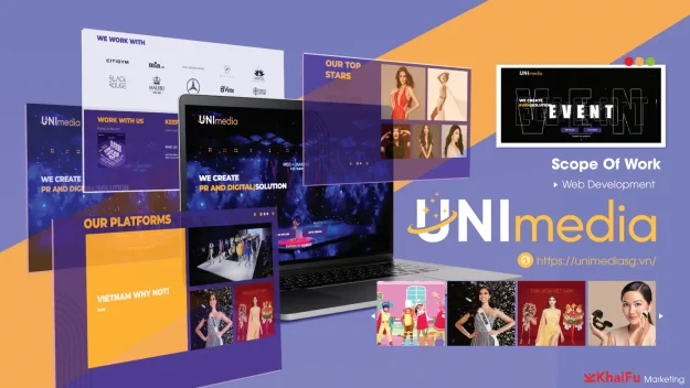 Dự án lập trình website cho Uni media của Khaifu