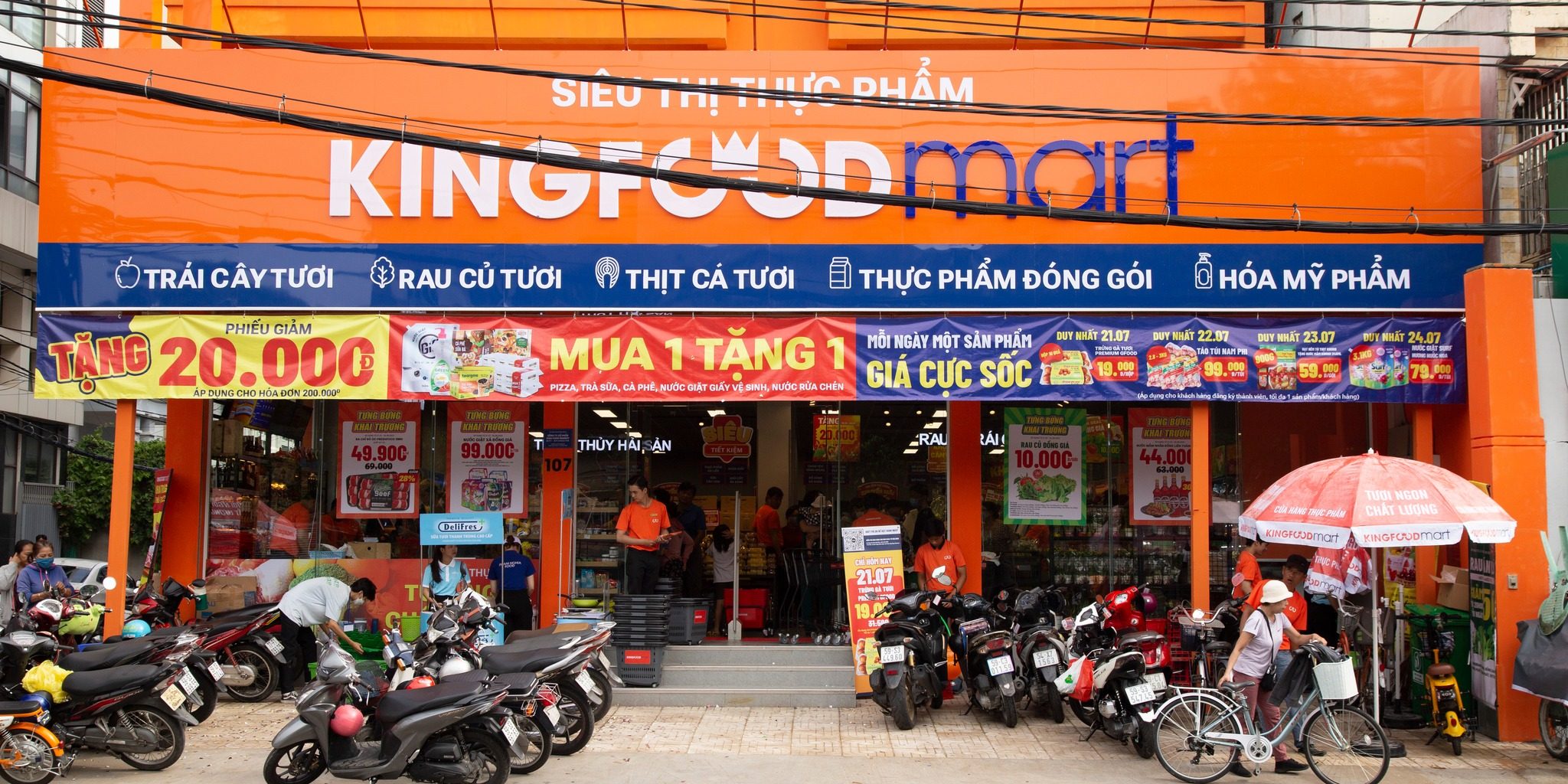 Thi công mặt tiền siêu thị mini Kingfood tại 107 Bình Quới, TP.HCM Thi công mặt tiền siêu thị mini Kingfood tại 107 Bình Quới, TP.HCM
