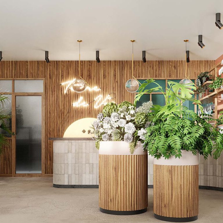 thiết kế thi công shop hoa tươi đẹp