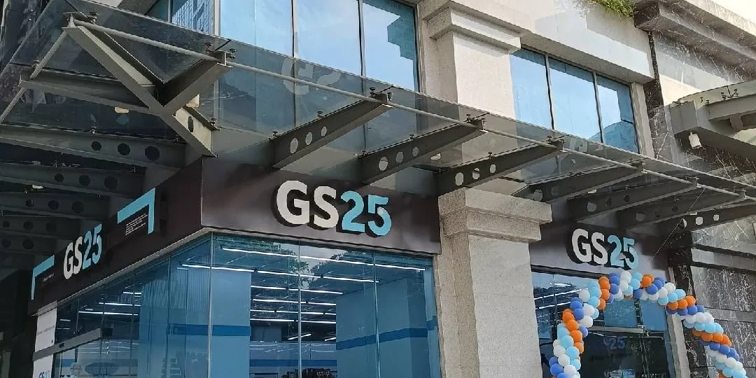 Toàn cảnh cửa hàng GS25 tại Sunwah Pearl sau khi bàn giao hoàn thiện