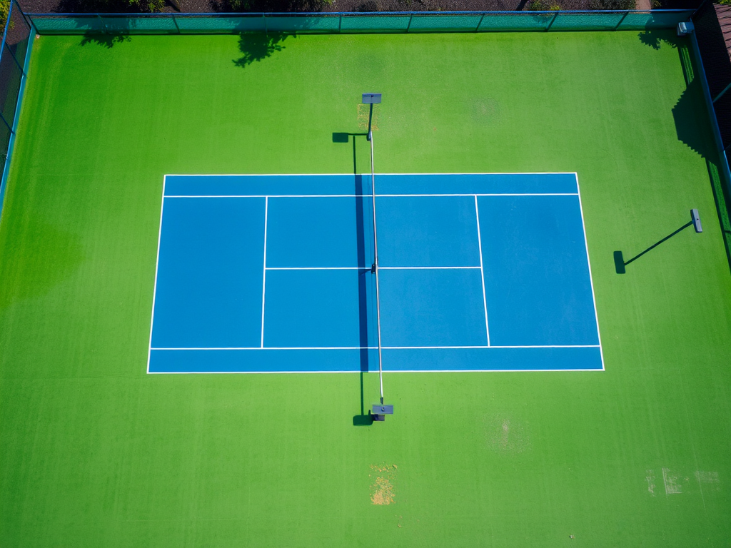 Sân tennis tiêu chuẩn đang thi công, hệ thống thoát nước hiện đại, cột đèn chiếu sáng bố trí khoa học, đảm bảo chất lượng thi công sân tennis.